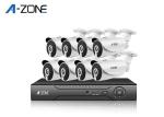 3MP 8 Channel AHD CCTV Kit Waterproof IP67 , 8ch Cctv Dvr Kit 12pcs Nano LEDS