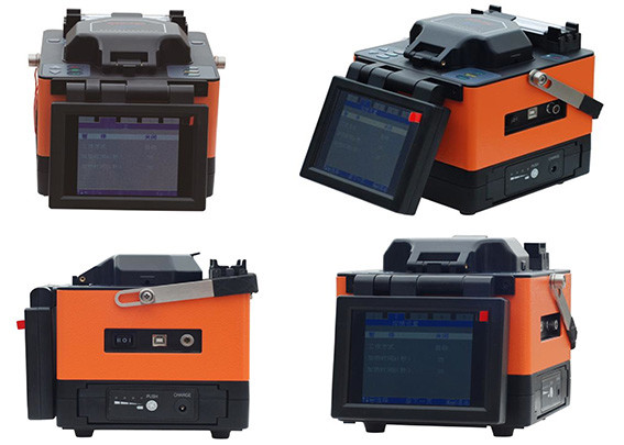 Handheld Fiber Optic Fusion Splicer Machine 0.01dB - 0.04dB , DVP-750 Fusion Splicer