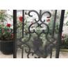 Buy cheap Square Top Eyebrow Wrought Iron Glass Galvanized Steel Anti Rusting from wholesalers