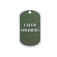 Buy cheap Caleb Soldiers Personalised Dog Tag Necklaces, Zinc Alloy Custom Military Dog product