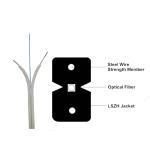 Plywood Drum FTTH Drop Fiber Optic Cable Singlemode KFRP Strength Member