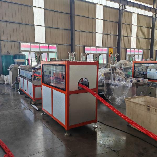 Buy cheap 37-55kw Motor Power Spiral Pipe Extrusion Line For Pe Pipe Single Wall Production Line from wholesalers