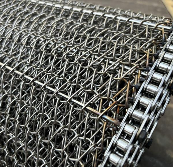 Buy cheap 304 316 Stainless Steel Roller Chain Driven Conveyor Belt For Deepfry from wholesalers