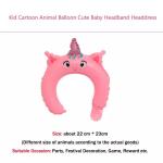 Wholesal Cute Baby Headband Toy Hairband Party foil balloon hair band Cartoon