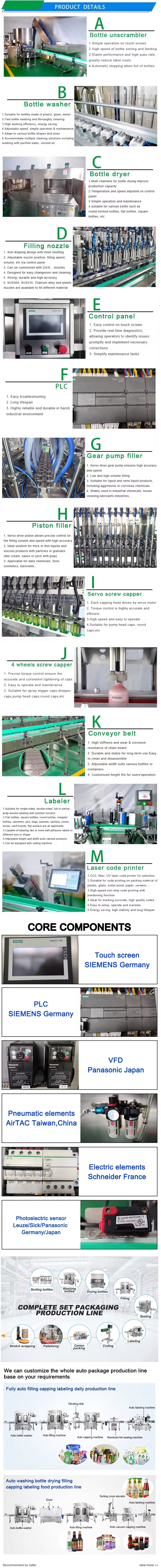 Good Quality Edible Oil Cooking Oil Soybean Corn Sunflower Coconut Peanut Olive Linseed Oil Filling Machine Filler