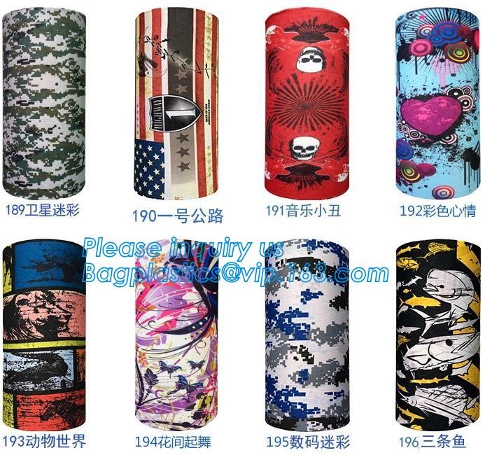 Hot sale fashion design printing multifunctional custom cheap 100% cotton bandana,microfiber plain custom made bandana