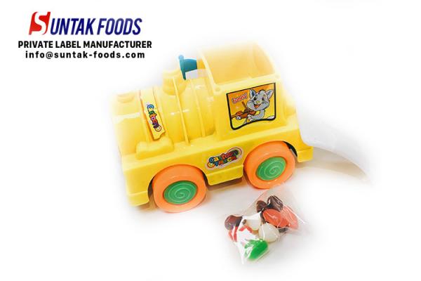 Buy cheap Child Novelty Candy Toys Train In Display Box / Colorful Jelly Bean Candy from wholesalers