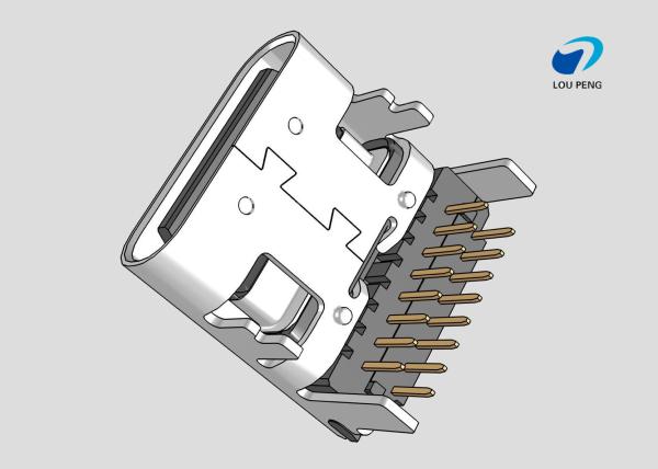 Universal Serial Bus (USB) Shielded I/O Receptacle,type-c connector, 16Pin,