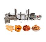 304 Stainless Steel Mesh Belt Automatic Continuous Frying Machine for Food