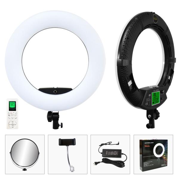 Quality Rohs 18 Inch LED Ring Light Remote Control Ringlight 45cm Selfie Makeup Accessories With Mirror for sale