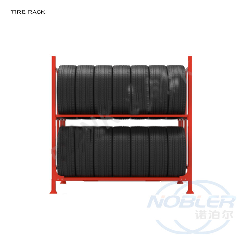 Heavy Duty Stacking Detachable Durable Metal Tire Rack Storage System For Forklift