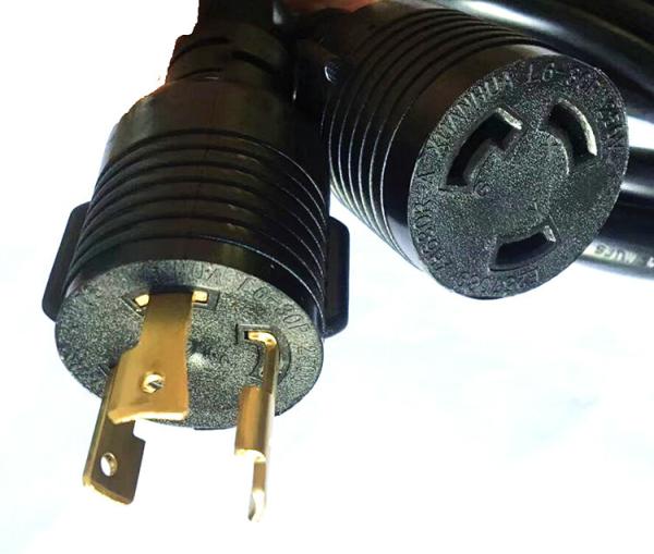 Buy cheap American standard 3pin black 18AWG extension power cord 0.5m-10m copper power extension cable from wholesalers
