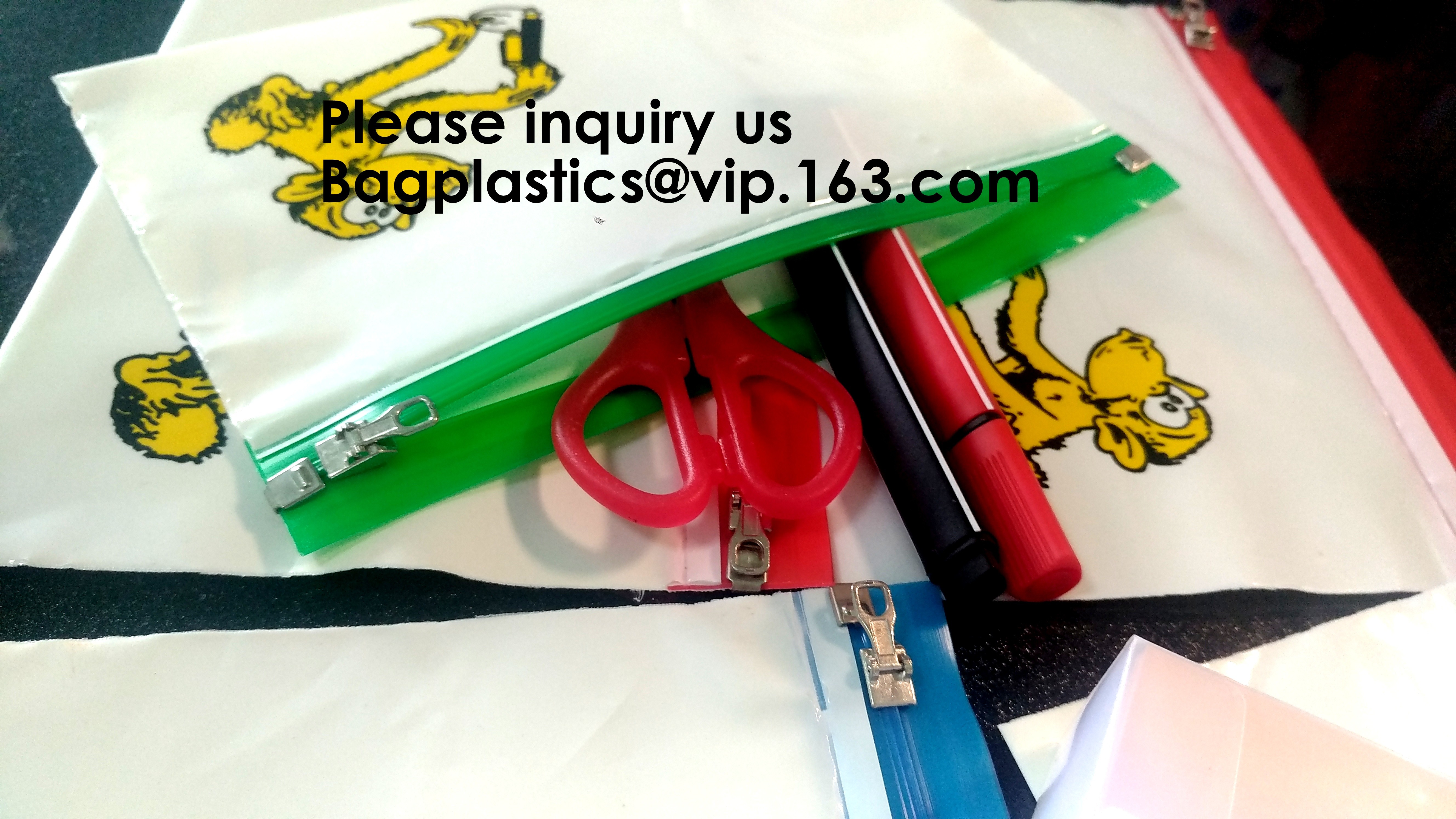 Waterproof Clear Plastic File Document File Bag For Bill Invoice Note File,Zip Plastic EVA Bags Blank Packaging Pouch