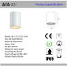 Buy cheap IP65 waterproof circular DALI dimmable downlight 12W 0-10V dimmable exterior down light &outside downlight from wholesalers