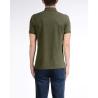 Buy cheap Military Green Cotton Polo Shirts With Logo Embroidered On Right Arm Slim - fit from wholesalers