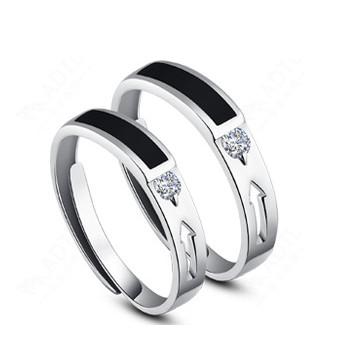 Buy cheap Korean version of the opening couple rings sterling silver jewelry from wholesalers