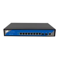 Buy cheap IP30 8 Port Managed Gigabit Switch 8 POE Port 2 SFP Slots product