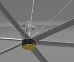 0.3KW 12FooT Resistant Corrosion High Volume Low Speed Fans