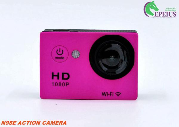 Buy cheap 1080P N9SE Wifi Action Camera Water Resistant With 2G2P Glass 140° Fish Eye Wide Angle Lens from wholesalers