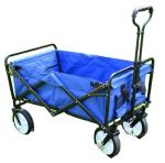Fabric Roll Container Collapsible Utility Cart for Industrial and Beach Shopping