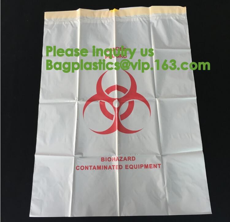 Bio-Medical Hazardous Waste bag, Bio-Hazard Specimen pouch Printed Medical Mart, Biological Waste Management