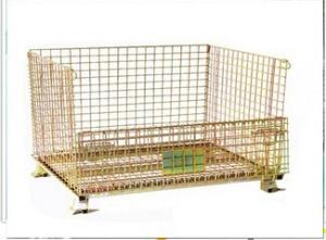 China Storage warehouse galvanised stackable wire mesh container on sale