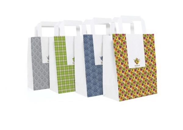 Buy cheap C2s Paper Food Packaging Bags For Promotion, Personalized Custom Paper Gift Bag from wholesalers