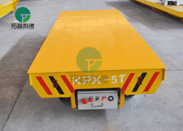 50 t rectangular electric mold transport bogie steel tubing transfer trolley on railway