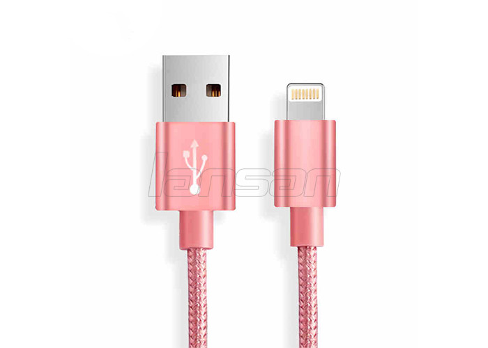 Pure Copper 8 Pin Nylon Insulated Data And Charging Cable For IPhone IPad