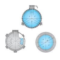 Buy cheap Light Transmission Size 200 / 250 / 300mm Fireproof Marine Porthole Windows product