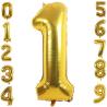 Buy cheap Gold Aluminum Foil Number 0-9 Balloons for Wedding and Party Decoration from wholesalers