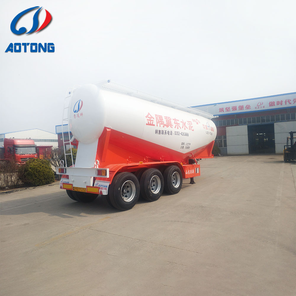 30-60CBM Bulk Cement Semi-Trailer with 28T Landing Gear and Max Payload of 28000 kg