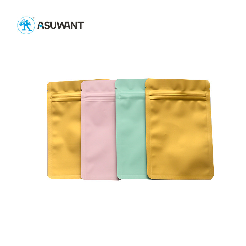 Multi Colored Aluminum Foil Bag Plastic Zipper Smell Proof Mylar Bags