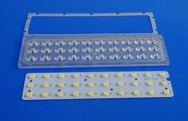 Buy cheap Small Footprint 30W LED Street Light Lens , Led Road Lighting PC Led Lens from wholesalers