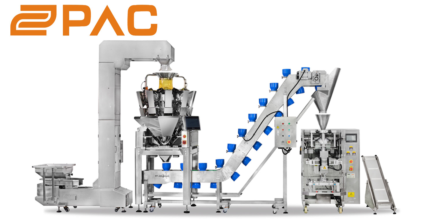 Bowel Elevator Multihead Packing Machine For Dried Fruits 70BPM Synchronous Servo