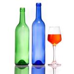 Hot Stamping Custom 700ml Glass Bottle with Beverage Cork Lid