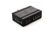 PoE fiber 5 Port Industrial Ethernet Switch 2 gigabit fiber ports 3 10 / 100 /