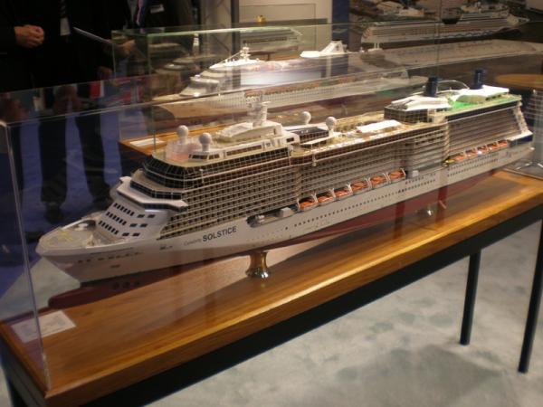 Buy cheap Professional Wooden Model Boats Celebrity Infinity Cruise Ship Shaped , Solid Wood Paint from wholesalers