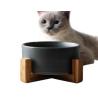 Buy cheap 15.5*7cm Ceramics Bamboo Shelf Pet Food Dispenser from wholesalers