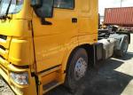 HOWO Used Tractor Trailer Trucks Manual Transmission Type One Year Warranty