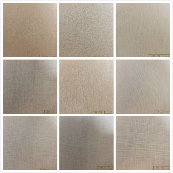 Plain PVC Grass Cloth Wall paper for Hotel and Restaurant Decor 1.22M*50M per roll Mould-Proof Function