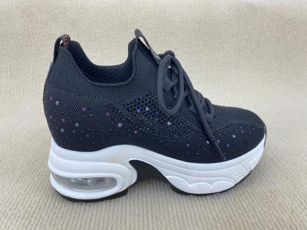 Buy cheap Bling Crystal Platform Loafers Black from wholesalers