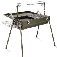 Buy cheap Chrome Plated Rotating Skewer Suitcase Grill Perfect for Camping and Outdoor product