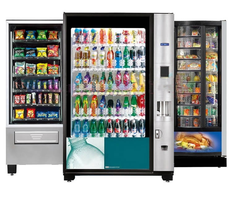 Multi Using Smart Touch Screen Combo Snack Cool Drink And Coffee Vending Machine