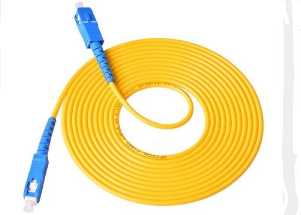 Buy cheap 3.00mm 3M SC - SC Fiber Patch Cord , LSZH / PVC Jacket Fiber Optic Jumper Cables from wholesalers
