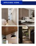 Colorful Wood Veneer Panels 3D Geometric Wave PVC Wall Cladding for TV