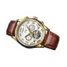 Buy cheap KINYUED Business Power Reserve Automatic Movement Luxury Watches For Men Automatic Skeleton Watch from wholesalers
