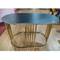 Buy cheap Elegant 130*70*75cm Stainless Steel Marble Dining Table product