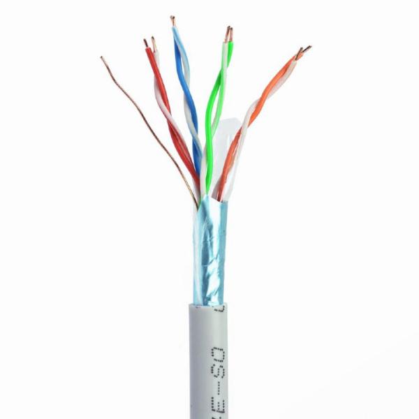 Buy cheap UL FTP Ethernet Cat5e Lan Cable 24AWG BC 0.5mm PVC Jacket 4 Pairs 305m from wholesalers