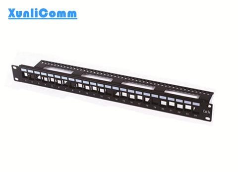 Buy cheap 24 port 1u 19inch blank(empty) patch panel with cable management from wholesalers
